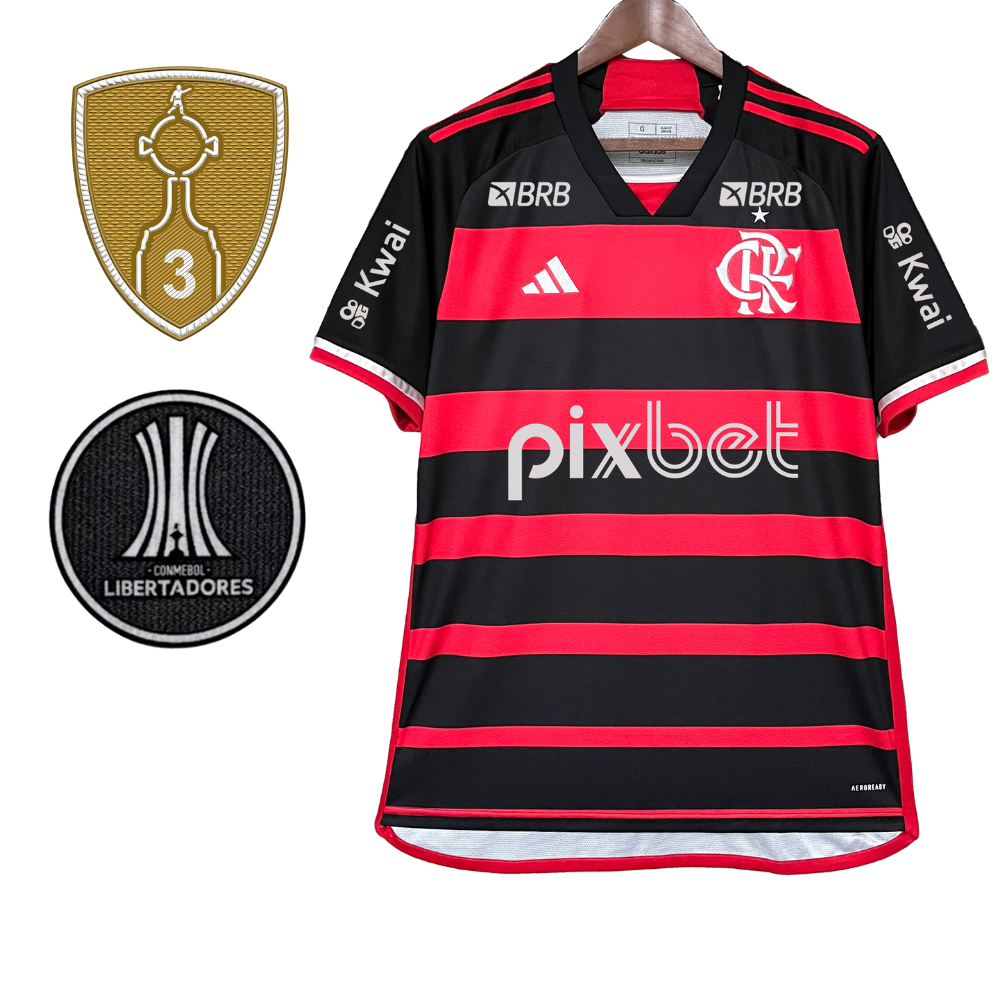 Camisa Flamengo 2024/25 Home Patrocínios