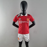 Conjunto Infantil Manchester United 2022/23 - Home - ResPeita Sports 